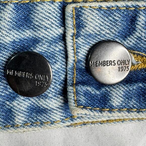 Members Only Nickelodeon sz Medium Cotton Denim Jacket Unisex Rugrats CatDog - Picture 5 of 8